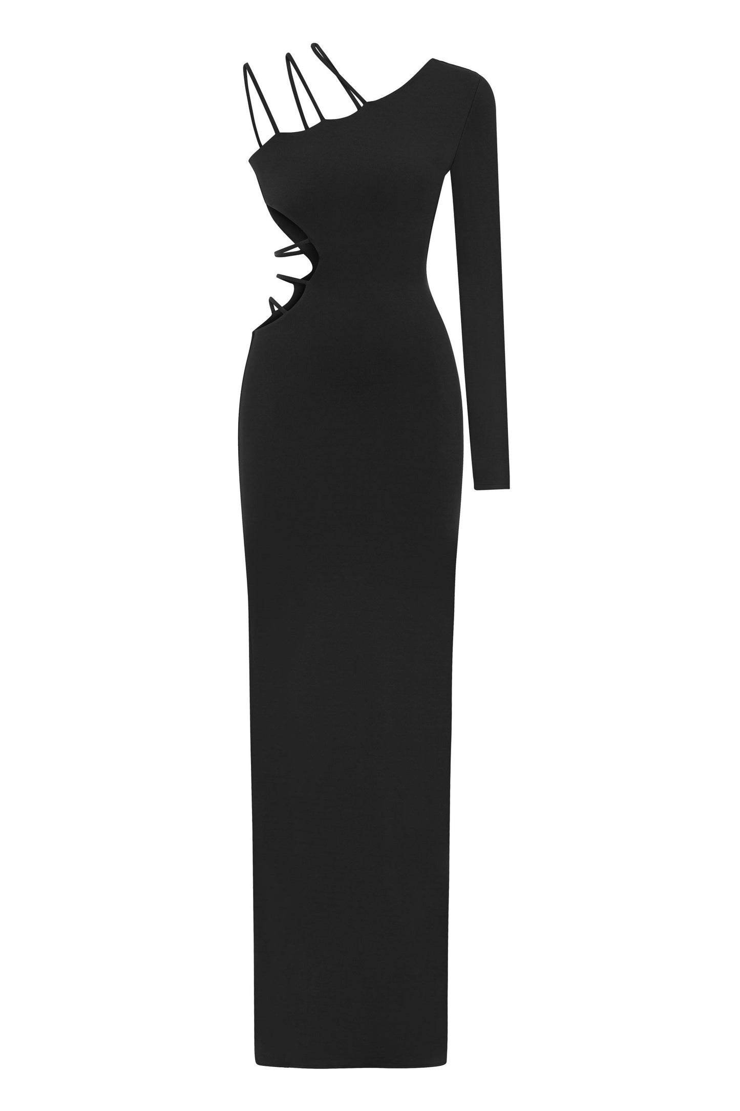 AURORA ONE SHOULDER MAXI DRESS