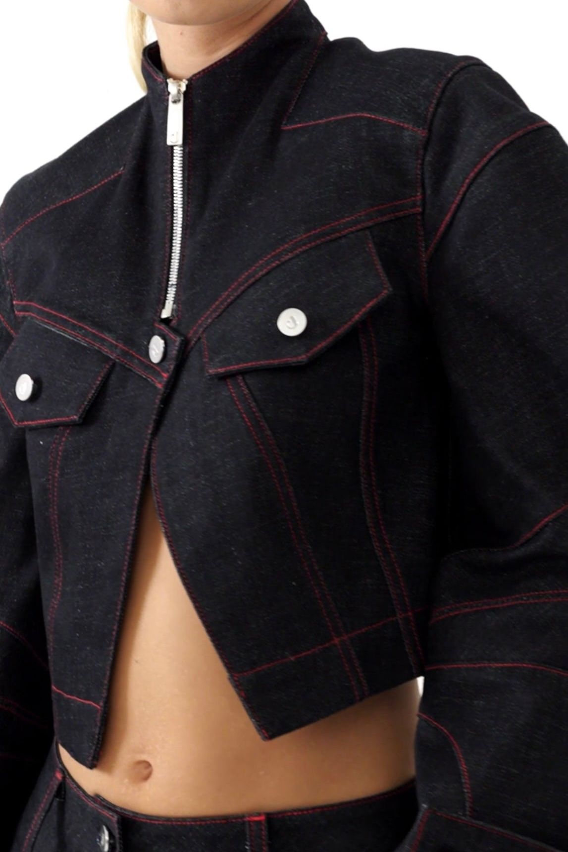 Davidson Cropped Denim Jacket
