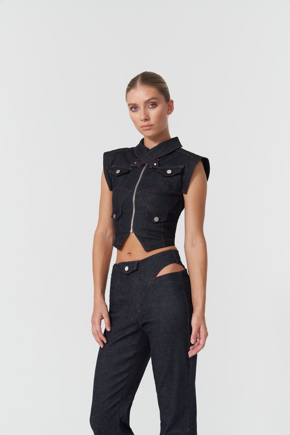 Davidson Cut Out Wide Leg Pants
