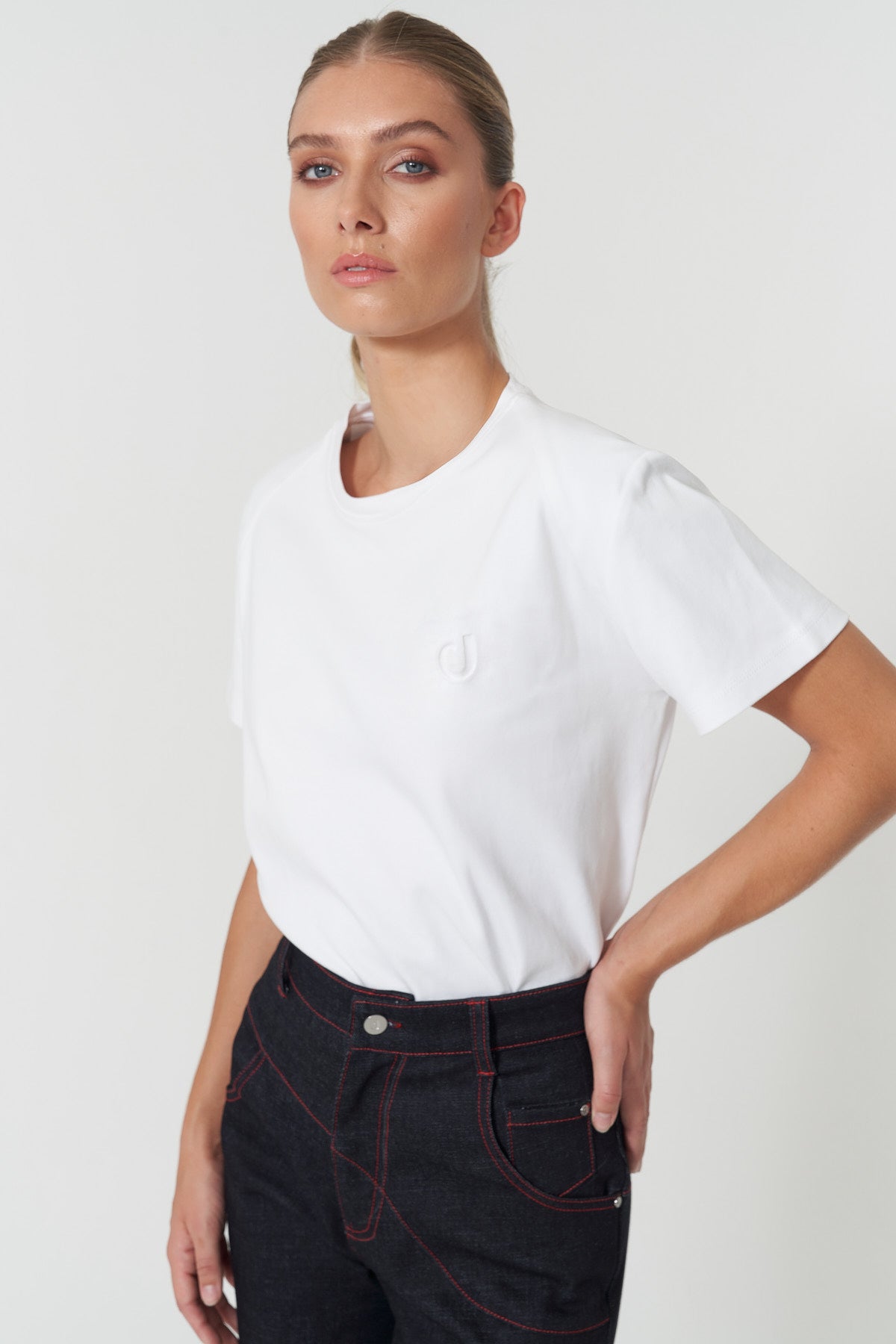 J Logo Oversize Basic T-Shirt