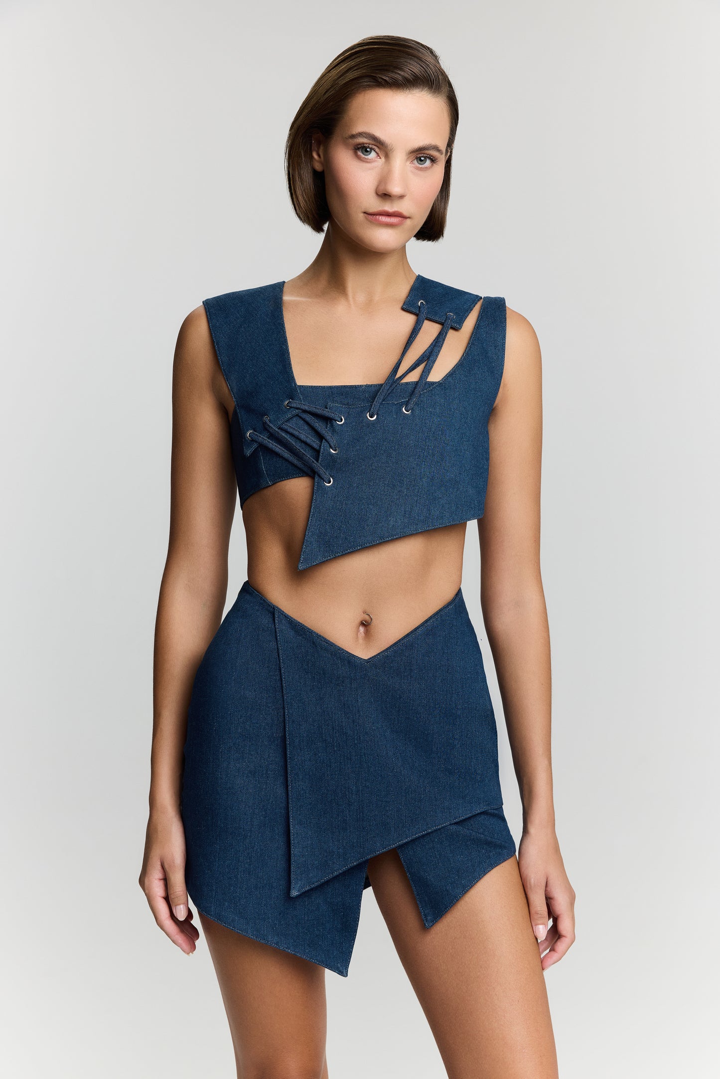 ENDLESS LINE DENIM SKIRT