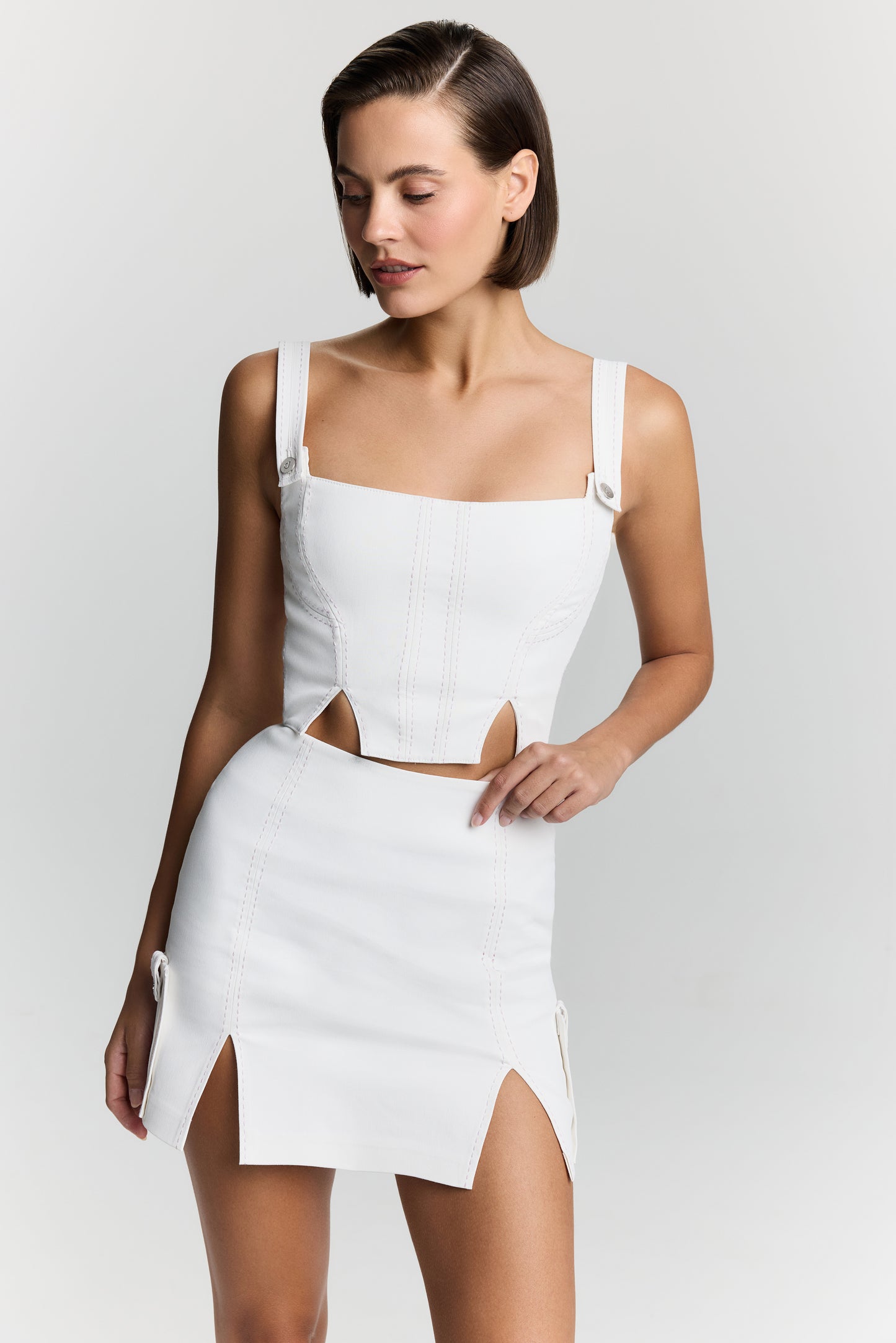 CATALINA WHITE DENIM SKIRT