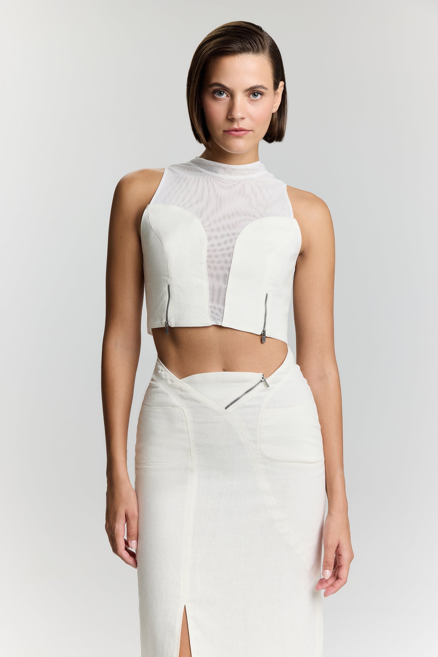 SERENA LINEN CROP