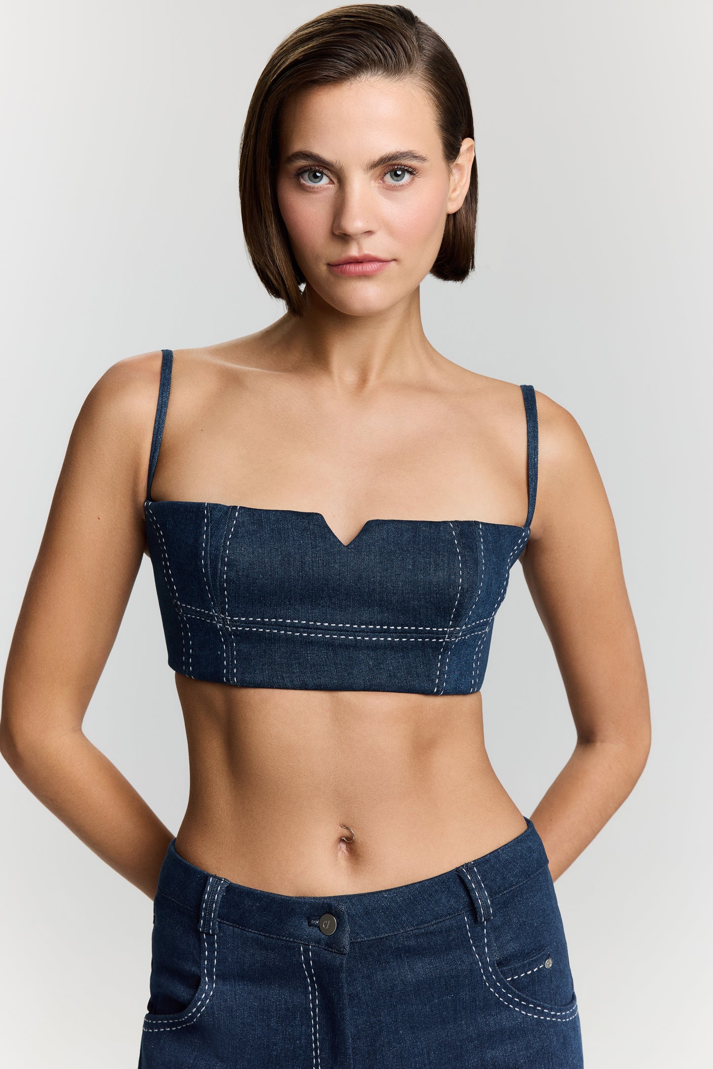 CLEMENTINE DENIM CROP