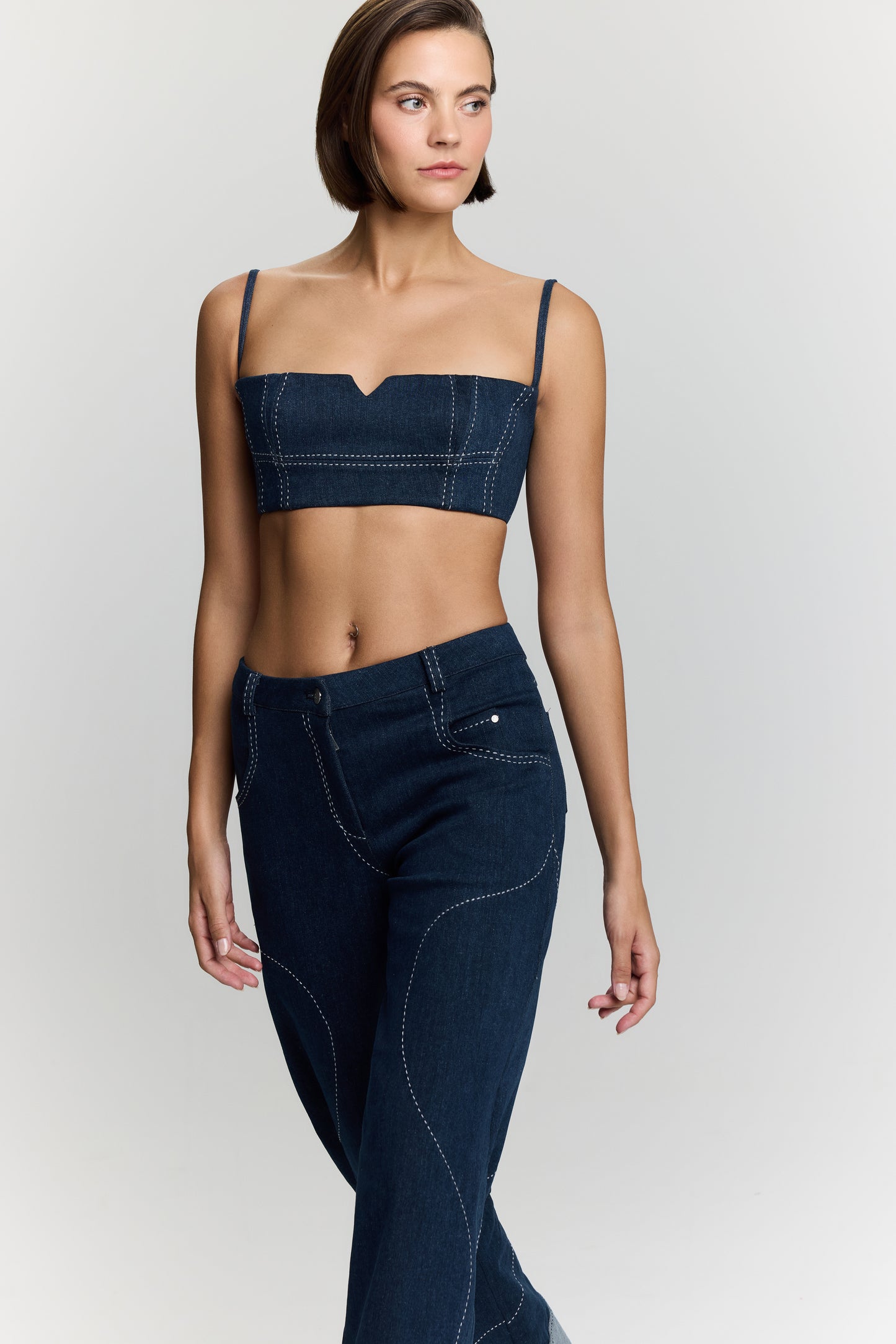 CLEMENTINE DENIM CROP