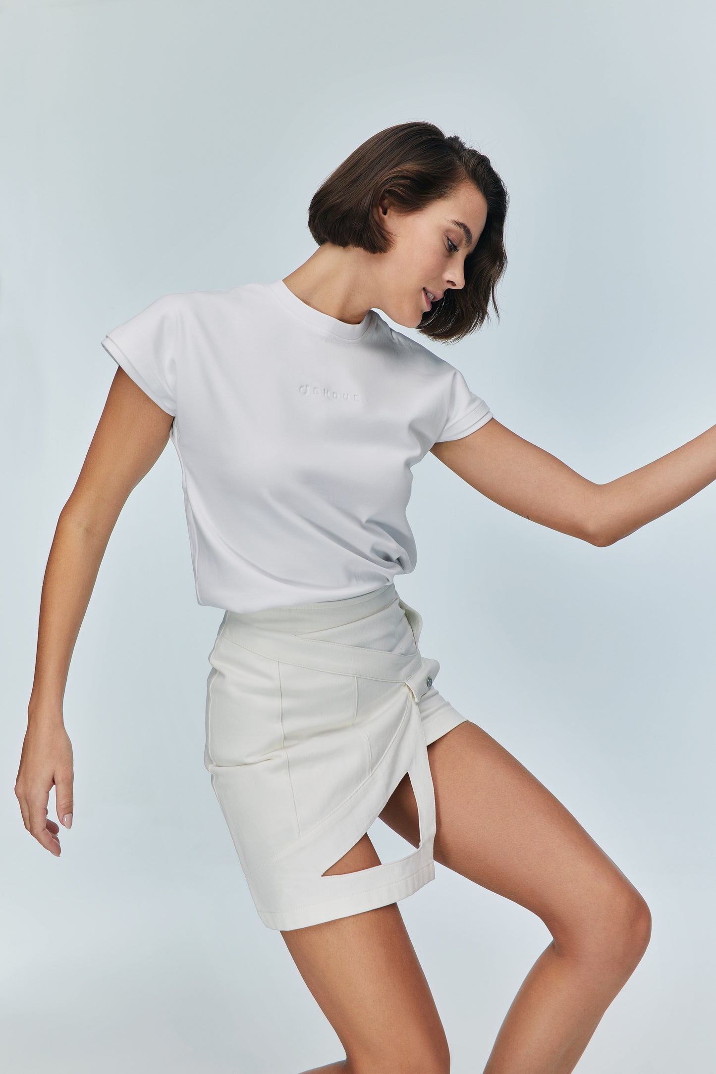 RON EYE MINI SKIRT