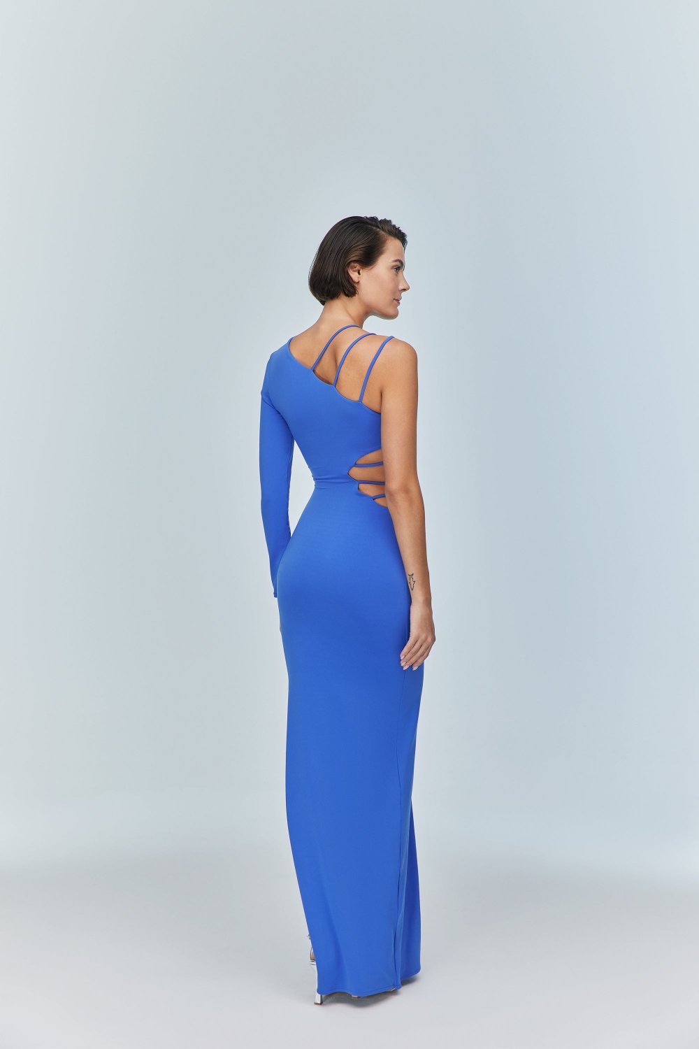 AURORA ONE SHOULDER MAXI DRESS