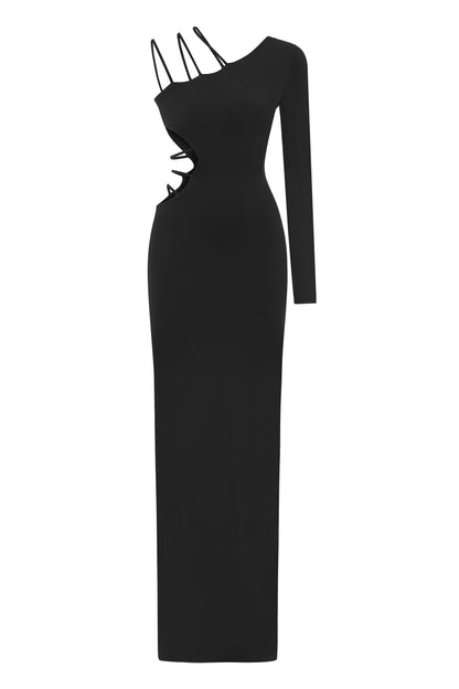 AURORA ONE SHOULDER MAXI DRESS