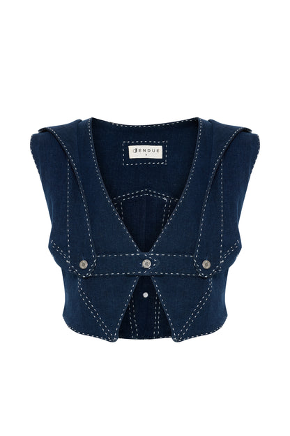 Lia Denim Crop