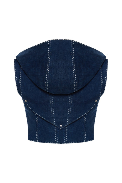 Lia Denim Crop