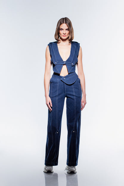 Lia Denim Crop