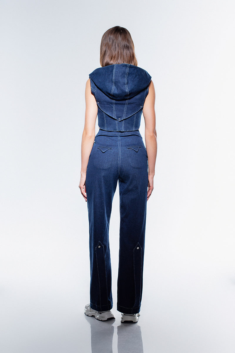 Lia Denim Crop