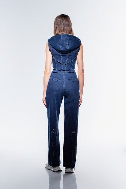 Lia Denim Crop