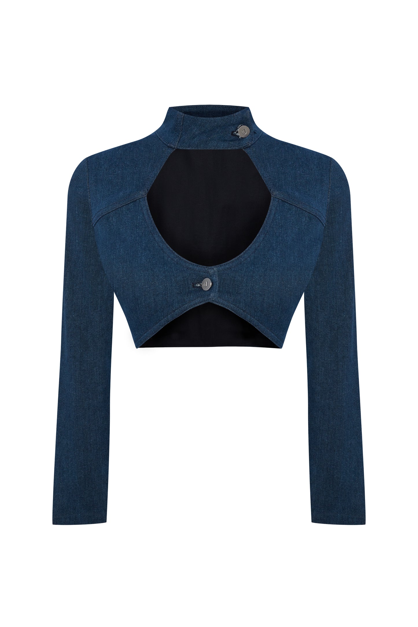 WHISPERS OF DENIM CROP