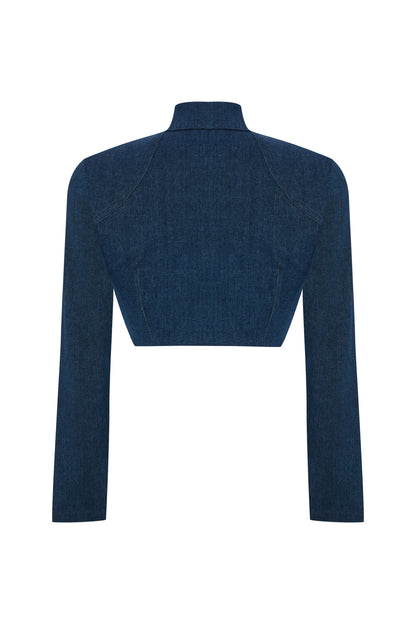 WHISPERS OF DENIM CROP