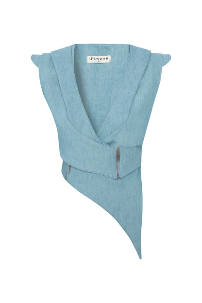 BELINDA DENIM VEST PR JACKET