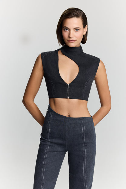 DEW DROP DENIM JACKET