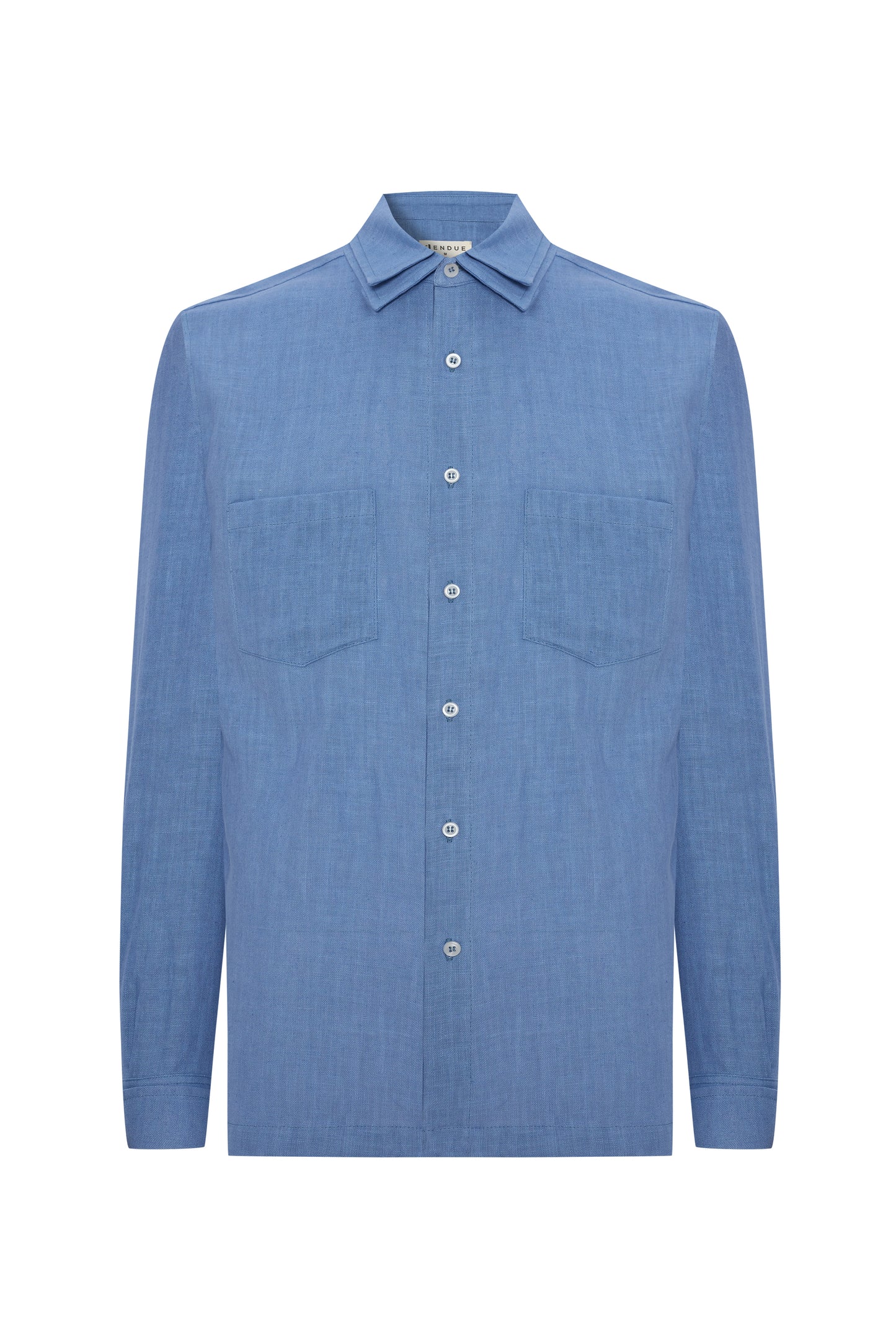 LUCIA MEN BLUE LINEN SHIRT