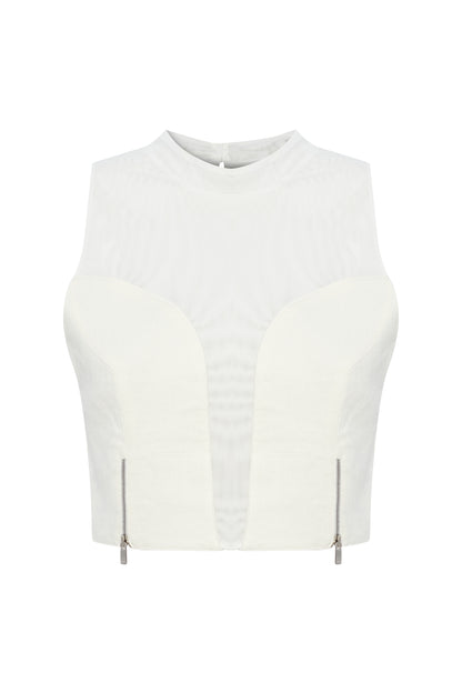 SERENA LINEN CROP